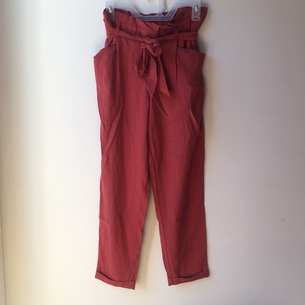 Zara trf collection tie front pants